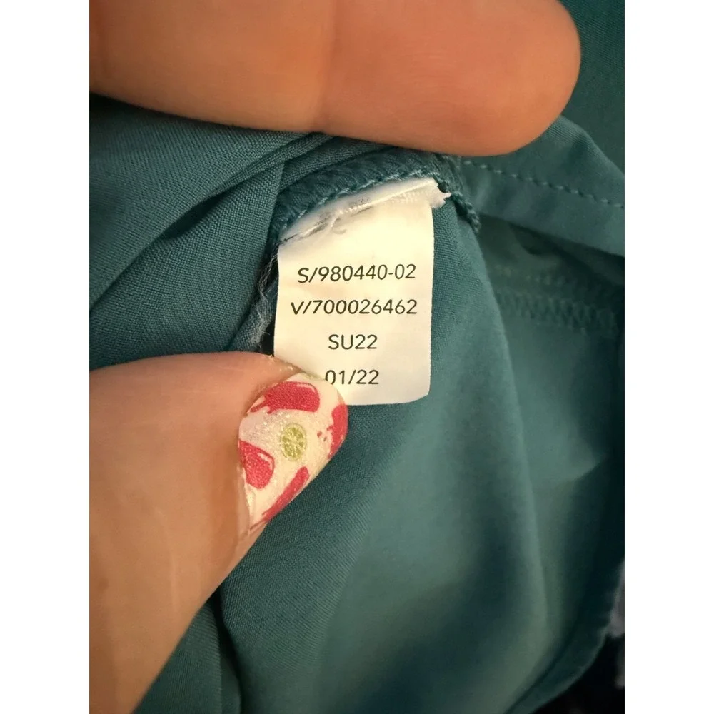 ATHLETA GIRL HAVIN A GREAT TIME Aqua/Teal ROMPER‎ SIZE XL 14 EUC